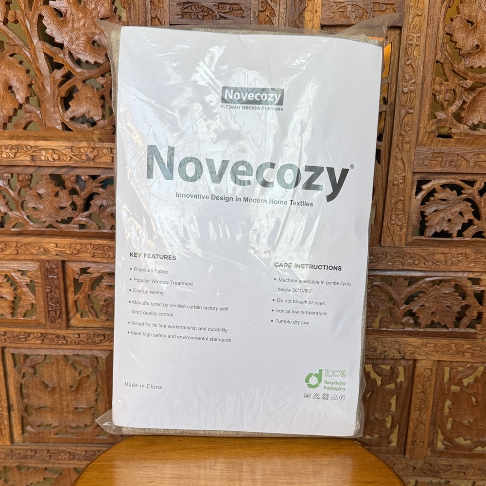 NEW in original packaging | Novecozy Window Curtains | 50"W x 84"L